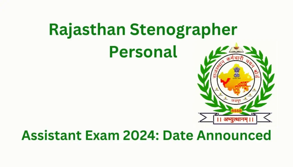 rajasthan stenographer personal assistant
