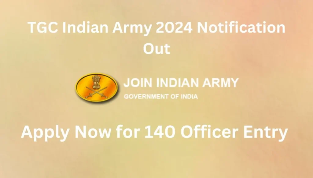 TGC Indian Army Notification