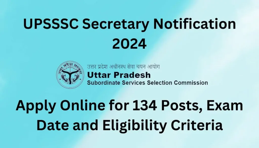 upsssc secretary notification 2024