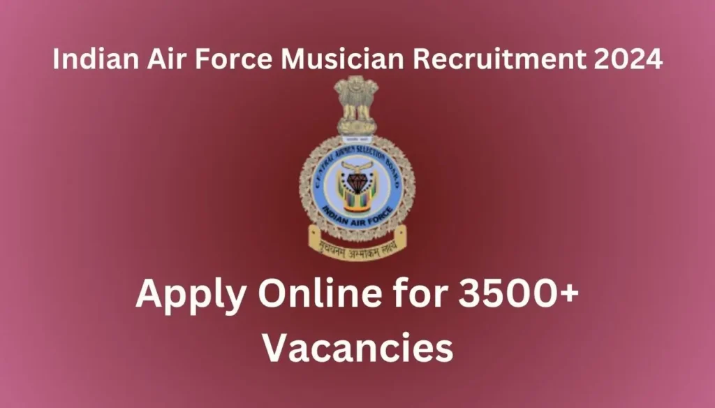 indian air force musician recruitment 2024