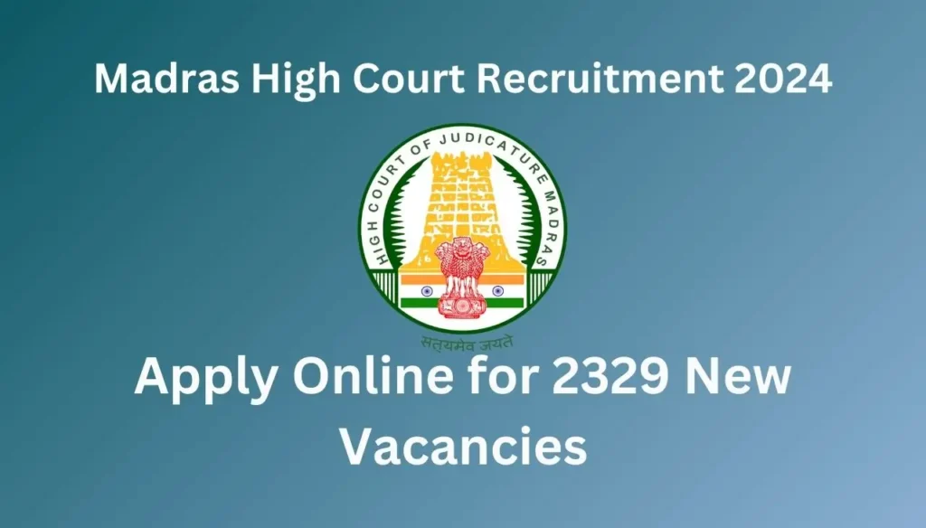 madras high court recruitment 2024